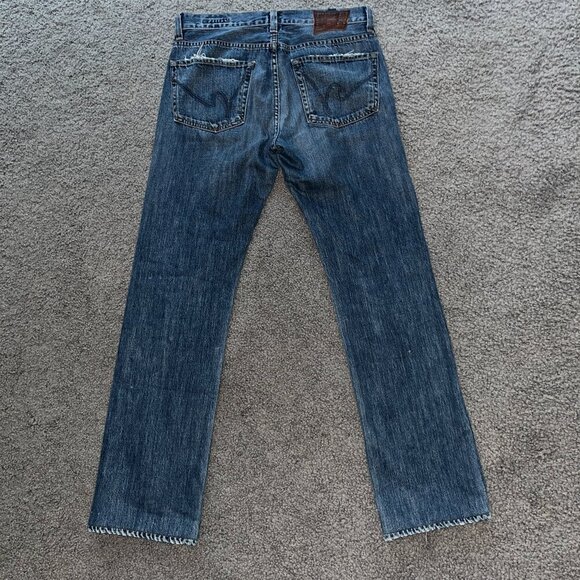 Vintage Y2K CofH CITIZENS OF HUMANITY SID BLUE JEANS - Made in USA -Size W31 L32 - Picture 3 of 16